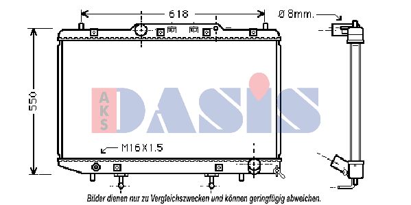 AKS DASIS radiatorius, variklio aušinimas 210074N